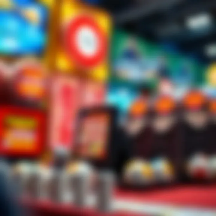 Visual representation of different lottery game types