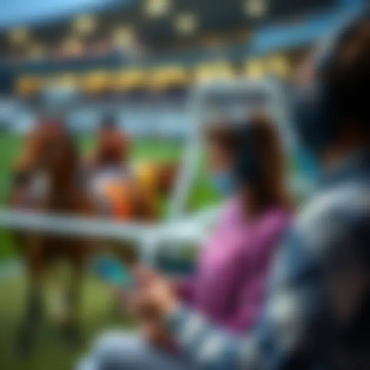 User engagement in mobile horse racing platforms with interactive features