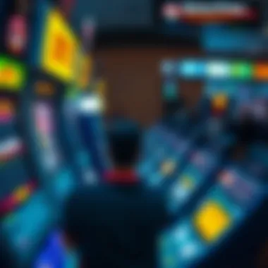 A variety of lottery and betting devices in use