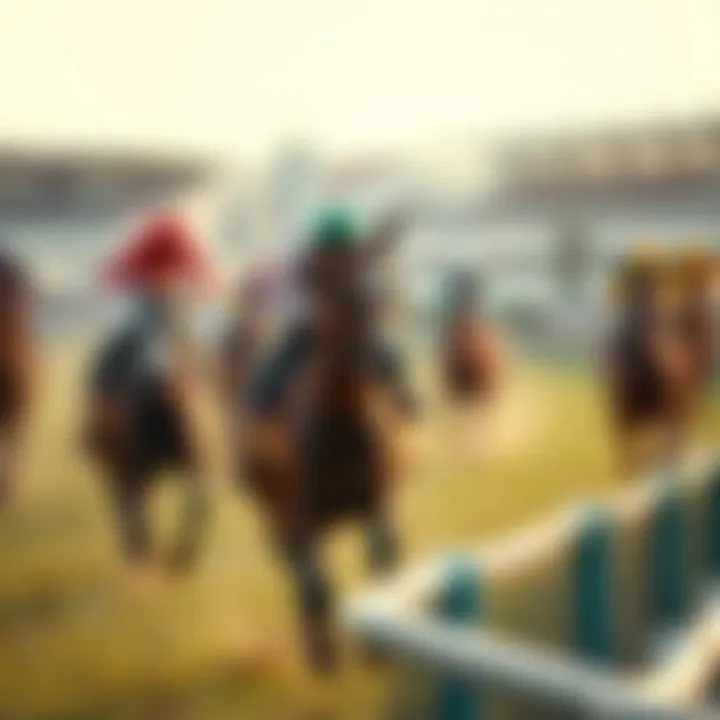 Virtual horse racing event showcasing excitement and engagement