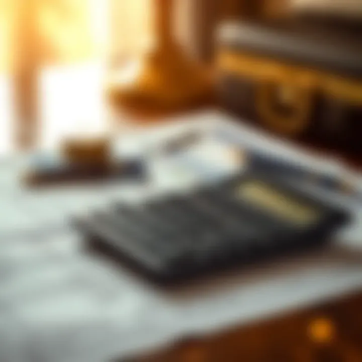 Effective Wealth Management Strategies A luxury setting with financial documents and a calculator, symbolizing wealth management.